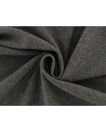 Herringbone Tweed Wool Blend, Brown
