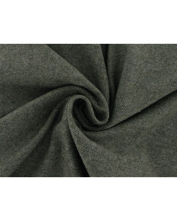 Herringbone Tweed Wool Blend, Olive