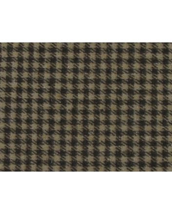 Houndstooth Brushed Wool Look Cotton Rich Blend, Brown