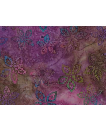 Indian Batik Cotton, Star Anise, Lavender