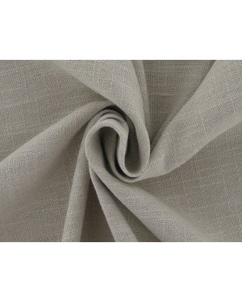 Indus Chalk Linen Blend Curtain Fabric, Angora