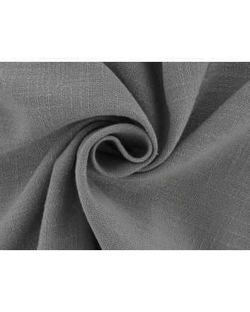 Indus Chalk Linen Blend Curtain Fabric, Gris
