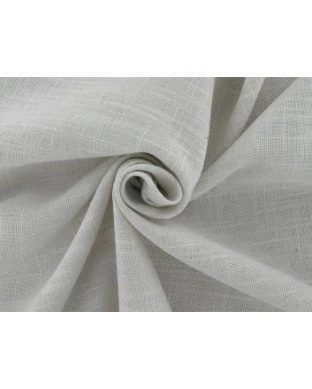 Indus Chalk Linen Blend Curtain Fabric, Perfectly Pale