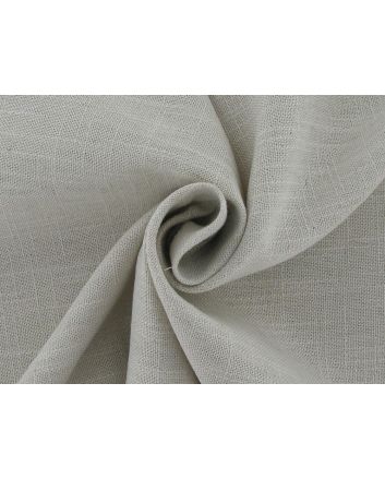Indus Chalk Linen Blend Curtain Fabric, Putty