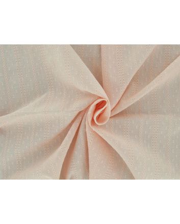 Jasmine Cotton Dobby Embroidered Anglaise, Pale Pink