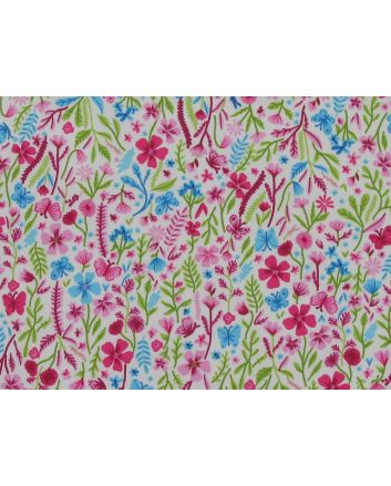 Jasmine Dreams Cotton Poplin Print, White