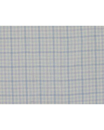 Katesbridge Mixed Gingham Irish Linen, Lilac Sky