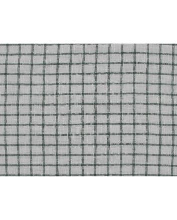 Keady Graph Check Irish Linen, Green