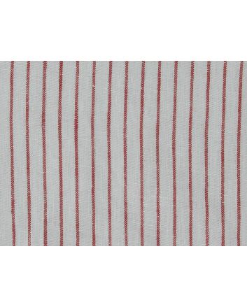 Keady Stripe Irish Linen, Red
