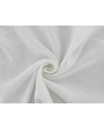 Kerry Irish Linen Jacquard Spot, White