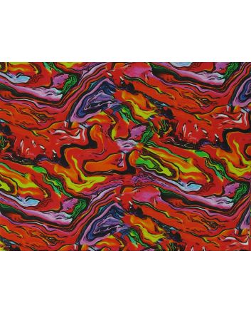 Lava Swirl Cotton Jersey Print