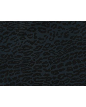 Leopard Print Lining, Cobalt