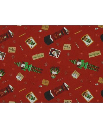 Letters to Santa Christmas Cotton Print