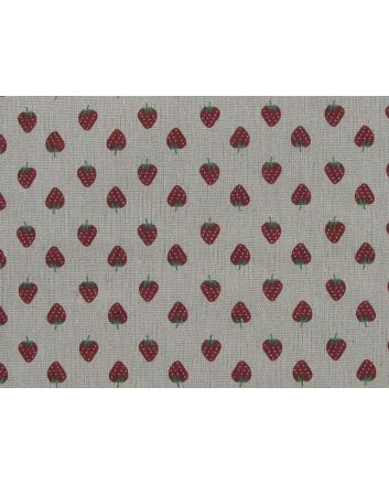 Lightweight Linen Look Canvas, Strawberry Delight