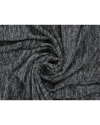 Lightweight Terry Knit, Dark Grey Melange