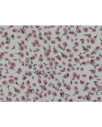 Lily Dance Viscose Print, White
