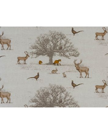 Linen Look Printed Panama, Tatton Forest, Autumn