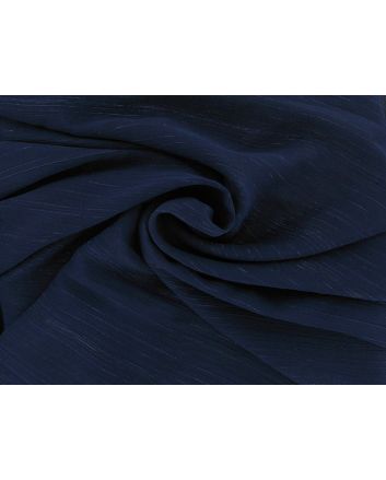 Lurex Stripe Yoryu Chiffon, Navy