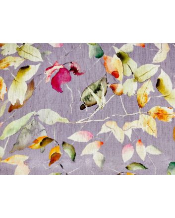 Maison Fleur Printed Linen Blend, Berry