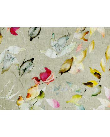 Maison Fleur Printed Linen Blend, Natural