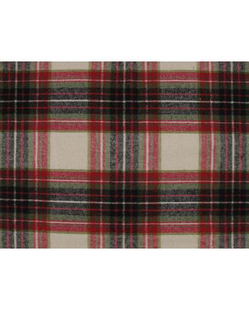 Maree Brushed Wool Look Cotton Rich Blend, Red