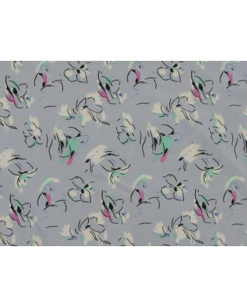 Meadow Doodle Viscose Print, Lilac