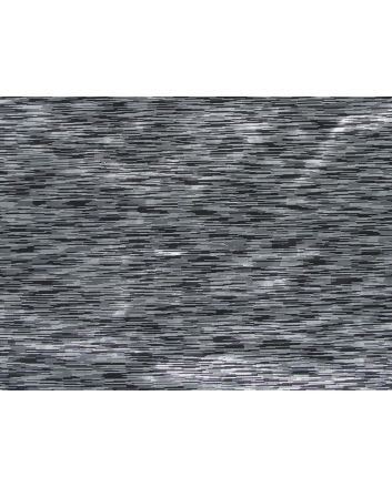 Metallic Lame - Silver and Black