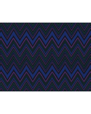 Milano Chevron Jacquard Knit, Blue