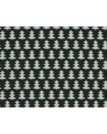 Mini Christmas Trees Cotton Print, Bottle