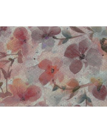 Misty Blossoms Embroidered Anglasie, Rose