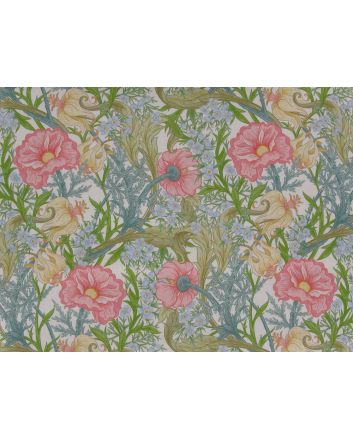 Moss Garden Rose Stretch Cotton Sateen
