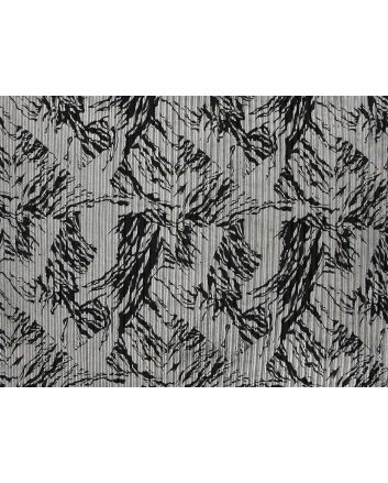 Abstract Pleated Foil, Silver