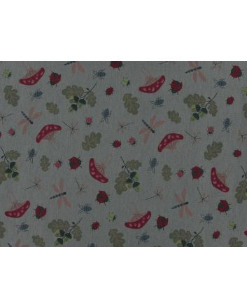 Mushroom Insects Alpine Fleece, Sage