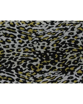 Ombre Leopard Printed Ponte Roma, Mustard