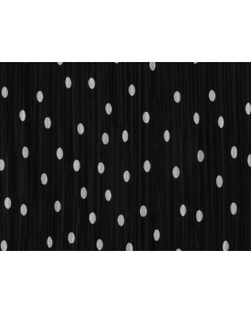Pea Spot Pleat, Black
