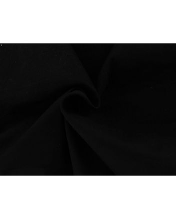 Peached Chino Stretch Cotton Twill, Black