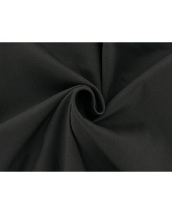 Peached Chino Stretch Cotton Twill, Dark Grey Marl