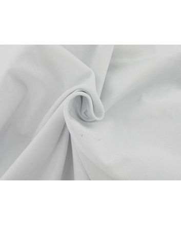 Peached Chino Stretch Cotton Twill, White