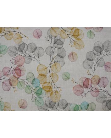 Petal Drops Cotton Rich Panama Canvas, Multi