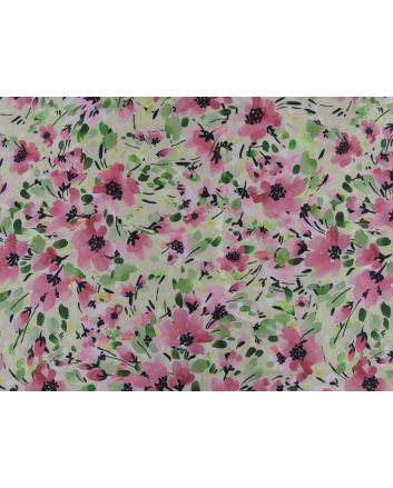 Petal Fusion Faux Silk Charmeuse, Pink