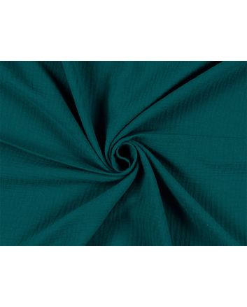 Plain Double Gauze, Petrol
