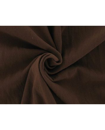 Plain Dye Textured Crinkle Cotton, Brown