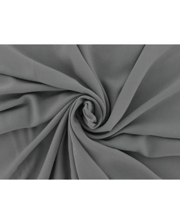 Plain Dyed Viscose Poplin, Silver