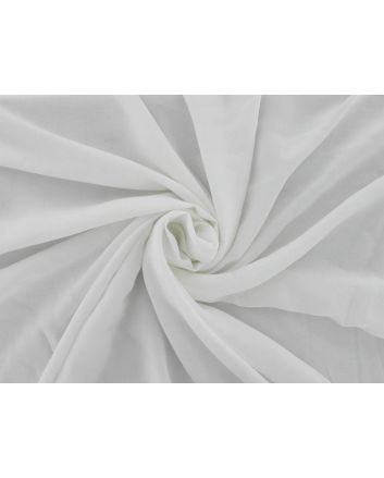 Plain Dyed Viscose Poplin, White