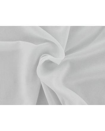 Plain Viscose Chalis, White