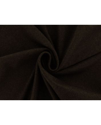 Plain Wool Blend Melton, Brown