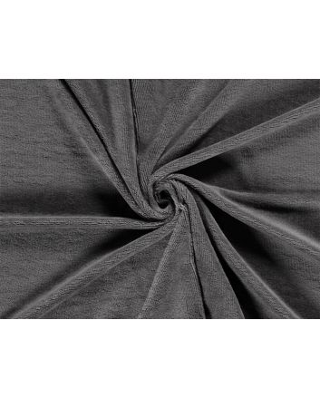 Plush Bamboo Blend Towelling, Dark Grey