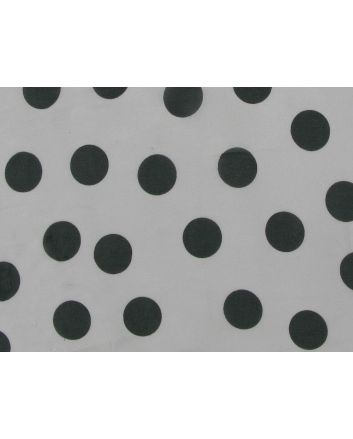 Polka Dot Chiffon, White