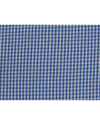 Pure Cotton Gingham Seersucker, Light Blue