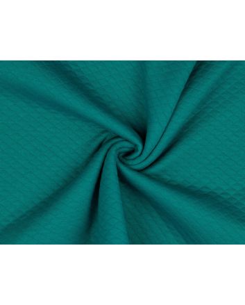 Quilted Sweatshirting, Petrol